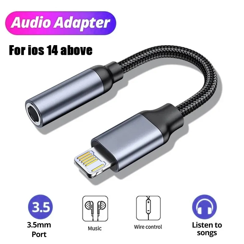 8-pins naar 3,5 mm jack AUX-ka - Earphone Splitter Jack recensie en prijs