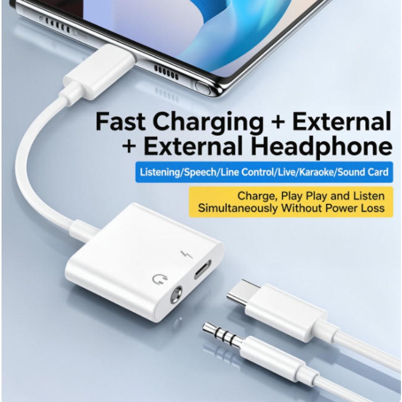 Audioadapter voor iPhone 14 13 - Earphone Splitter Jack recensie en prijs