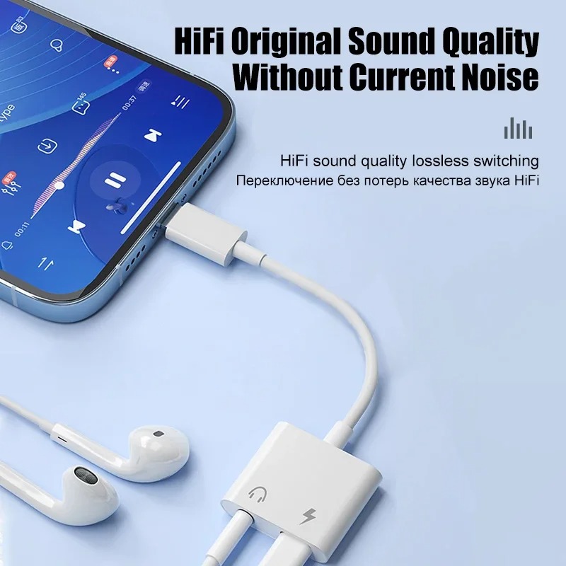Audioadapter voor iPhone 14 13 - Earphone Splitter Jack recensie en prijs